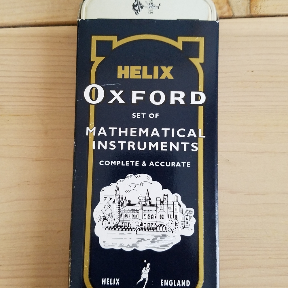 Helix Oxford Mathematical Instruments Tin Box - Picture 4 of 6